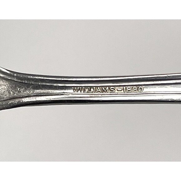 Lot 3 VTG WM ROGERS Various Silverplated Flatware Pieces Forks Spoon Monogrammed - Picture 8 of 8